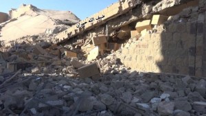 أنقاض إدارة أمن العاصمة