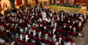 الحوثي في لقاء العلماء1