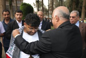 رئيس اللجنة الثورية في احتفال مع الجالية الفلسطينية5