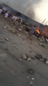 اقتراف طيران آل سعود مجزرةً بحق أبناء مدينة نجران2